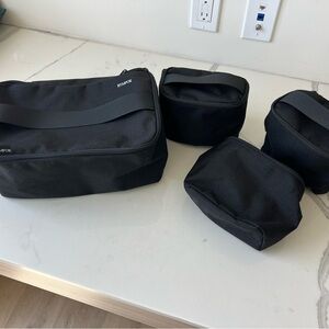 Incase Black Travel Bag Set